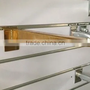 Golden Glass Brackets,Slatwall Shelf Brackets,glass Support thumbnail-2