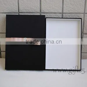 Custom Handmade Luxury Black Wedding Invitation Gift Boxes thumbnail-3