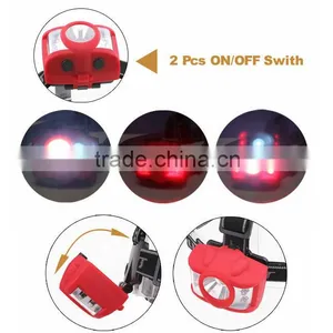 3W+4 Red LED Headlight Camping Headlamp Outdoor Emergency Head Torch Rubber Priting thumbnail-2