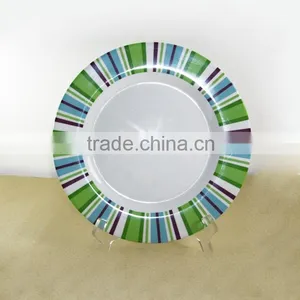 8" Melamine Round Plate With Printing thumbnail-1