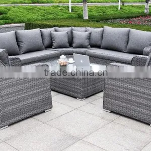 Patio Sectional Furniture Wicker Rattan Sofa Set With Cushions thumbnail-4