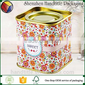 High Quality Tintop Rectangle Tea Tin Box / Tin Container thumbnail-3