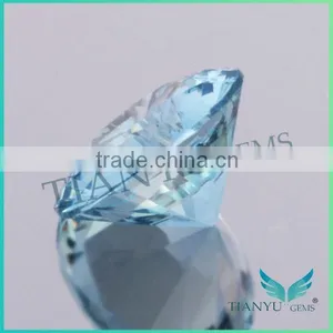 106# Round Shape Light Sapphire Blue Synthetic Spinel Loose Stones thumbnail-2