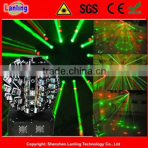 R&G 9W 72 Lens Disco Ball Laser Light, Club Light thumbnail-1