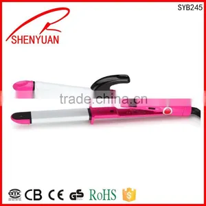 Wholesale Supplier Professional 2 in 1 Hair Straightener Flat Iron Hair Styler Ceramic Straightening Iron 230C thumbnail-1