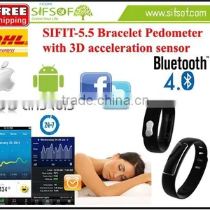 SIFIT-5.5 Bracelet Pedometer With 3D Acceleration Sensor, Share Data With Your Friends, Bracelet Pedometer thumbnail-1