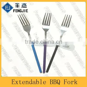 Fengjie High Quality Retractable Stainless Steel BBQ Metal Skewers thumbnail-5