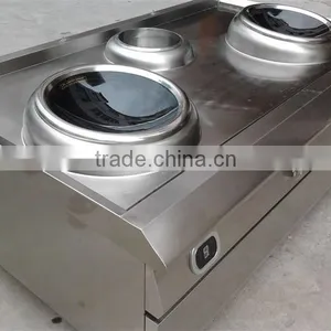 Commercial Stainless Frying Stove Induction Cookerstove Two Fries Stove thumbnail-2
