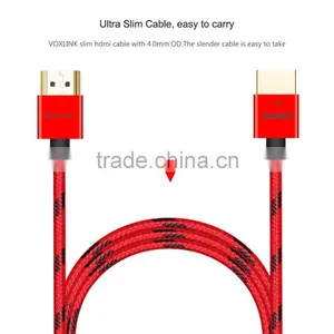 VOXLINK Metal Head1m/1.8m/3m OEM HDMI 1.4v 19 + 1 to HDMI 1080P 4K Cable for TV Monitor thumbnail-2