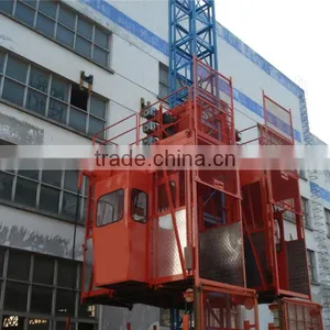 2017 DoubleCages Construction Hoist SC100/100 With Good Quality thumbnail-2