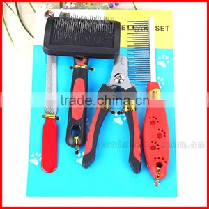 High Quality Stainless Steel 4pcs in 1set The Comb and File and Nails Clippers thumbnail-1