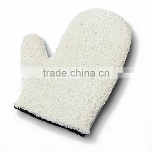 Eco-friendly Re-washable Tan Mitt Two Sides Flocking Microfiber Mitt thumbnail-4