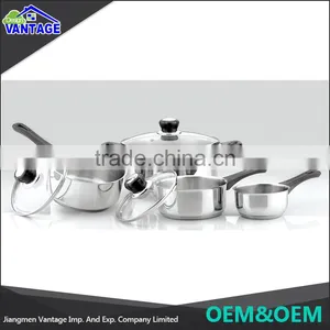 China Elegant Pcs Cookware Set Factory / Cooking Pot Manufacture / Stainless Steel Hot Pot thumbnail-1