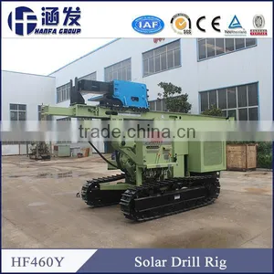 HF460Y Photovoltaic Solar Spiral Pile Rig/Photovoltaic Pile Driver/Mini Mobile Pile Drilling Rig thumbnail-1