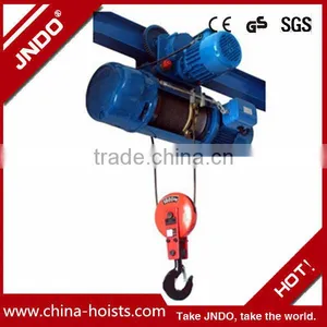 High Quality CD1 3000kg Wire Rope Electric Hoist for Single Girder Crane thumbnail-1