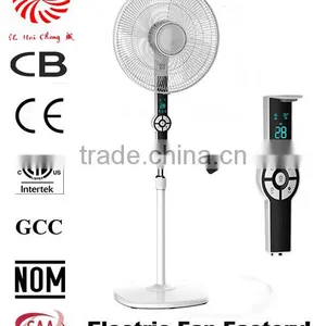 16inch LED Electric Stand Fan Plastic Standing Fan With Remote Control thumbnail-1