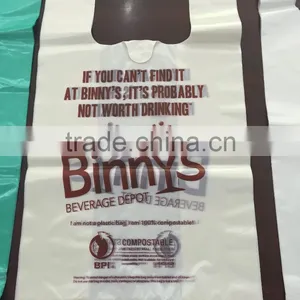 PLA Compostable Shopping Bags Certified AS4736 EN13432 thumbnail-2