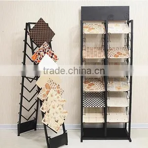Hot Sale! Customized Floor Metal Tile Showroom Display Stand thumbnail-4