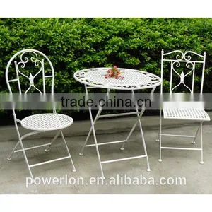Set 3 Metal Vintage Bistro Set Outdoor Furniture thumbnail-6