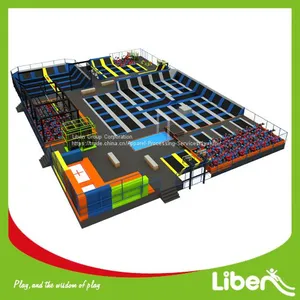 CE Approved High Quality Big Commercial Kids Trampoline thumbnail-2
