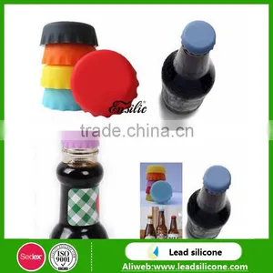Customized Printed Logo Silicone Beer Bottle Cap,Silicone Crown Cap thumbnail-2