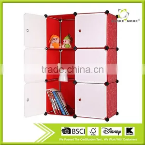 Children 6 Resin Sheets Wardrobe Simple Grid Storage Box Diy Combination Storage Cabinets thumbnail-1