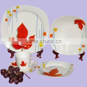 20pcs Porcelain Plate With Printing Porcelain Plate Set thumbnail-5