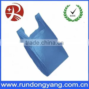 Blue Large Plastic Vest Bags With Handles thumbnail-1