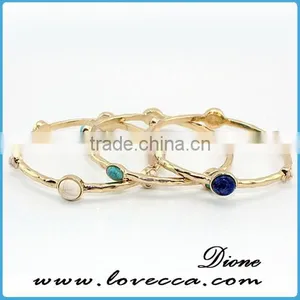 Bohemian Jewelry 2016 Guangzhou Wholesale Synthetic Turquoise Stone Bracelet thumbnail-6