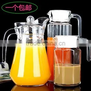 Machine Blown Pressed Clear Drinking Glass Cup With Handle thumbnail-1