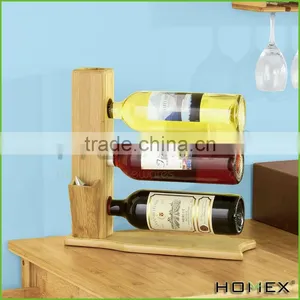 Bamboo Chef Wine Bottle Holder/ Wine Stand Homex-BSCI thumbnail-1