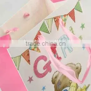 Printed Foldable Gift Bag With Bear Pattern/ Shopping Paper Bag thumbnail-5