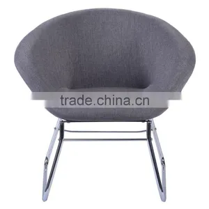Fashionable Style Newest Dining Chair Fabric Cover With Metal Chair Frames thumbnail-1