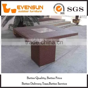 5PC Multi-function Club Room PE Rattan Dining Set Wicker Furniture thumbnail-6