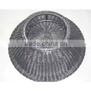 Luxury Wicker Dog Bed Round Rattan thumbnail-2