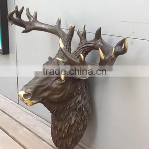 2016 Christmas Decoration Metal Deer Wall Sculpture With Great Price thumbnail-2
