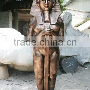 Outdoor Decoration Antique Famous Sculpture Egyptian Fiberglass Pharaoh Statues thumbnail-1