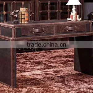 BISINI Leather Office Desk, Study Room Desk, Office Furniture (BF08-0246) thumbnail-1