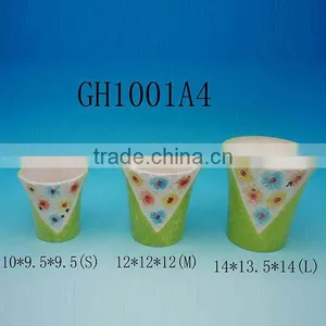 Customized Dolomite Ceramic Flower Pot thumbnail-1