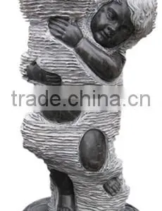 Hotel Water Fountain Stone Kid Marble Garden Stone Statues thumbnail-1