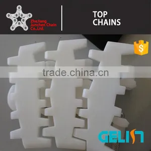 63 83 Plastic Flexing Beverage Conveyor Tooth Chain for 360 Degree Transport thumbnail-5
