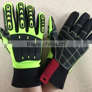 NMSAFETY Synthetic Leather Anti-impact Sport Hand Protection Gloves thumbnail-1