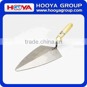 22.5cm Plastering Bricklaying Trowel With Wooden Handle thumbnail-1