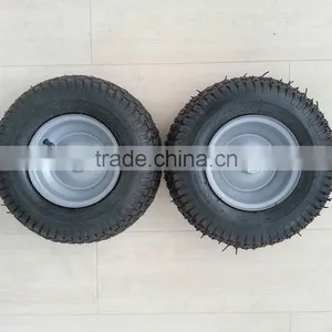 14inch 5.0-6 Tool Cart Wheelbarrow Air Rubber Offset Wheel thumbnail-3