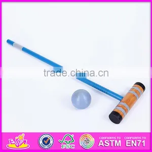2016 Outdoor Garden 6 Player Funny Children Wooden Croquet Mallet W01A171 thumbnail-4