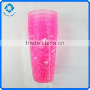 Plastic Water Cup Pink Water Cup Round Water Cup thumbnail-1