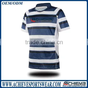 Full Sublimated Men Rugby Training t Shirts Professional Sports Rugby Uniforms thumbnail-1