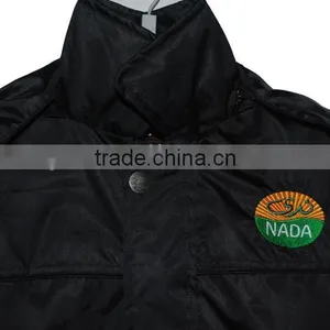 Men's Winter Wear 2015 New Men's Waterproof Pvc Coated Padded Jacket Twill Pvc Coated Lining Cut Terry Quilted Cotton thumbnail-2