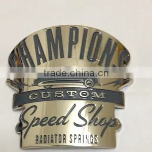 Custom Campany& Brand Logo Metal Charm High End Custom Logo Nameplate Charm Custom Own Logo Badge Emblem Charm for Souvenirs thumbnail-5