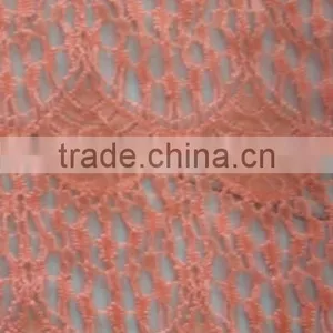 R&H Best Quality Heavy African Lace Fabric Elastic Tulle Fabric 100% Cotton Nigeria Cord Lace thumbnail-2
